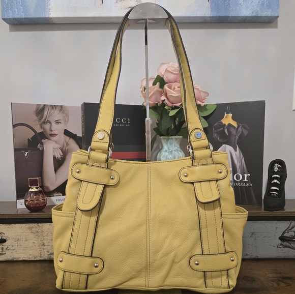 Tignanello Yellow Shoulder Bag - Picture 7 of 12